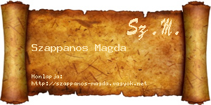 Szappanos Magda névjegykártya